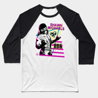 Shawn Michaels HBK Neon Poster Baseball T-Shirt